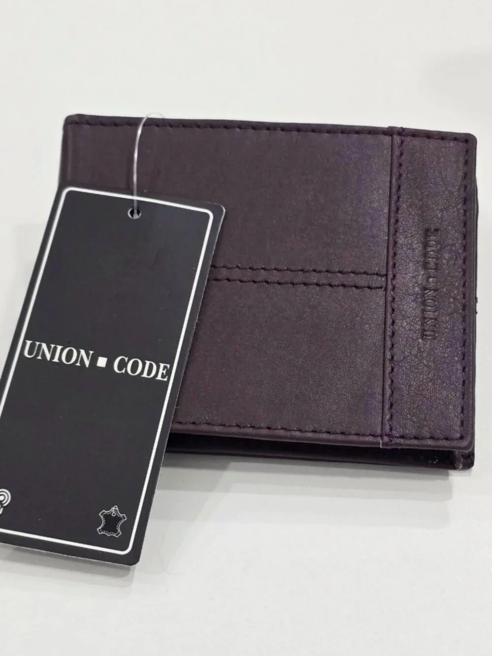 Union Code ✦ Men’s Bifold Wallet ✦ Genuine Leather RFID Brown NWT Gift Box